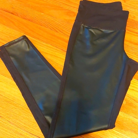 Athleta Gleam Faux Leather Leggings - Picture 3 of 10